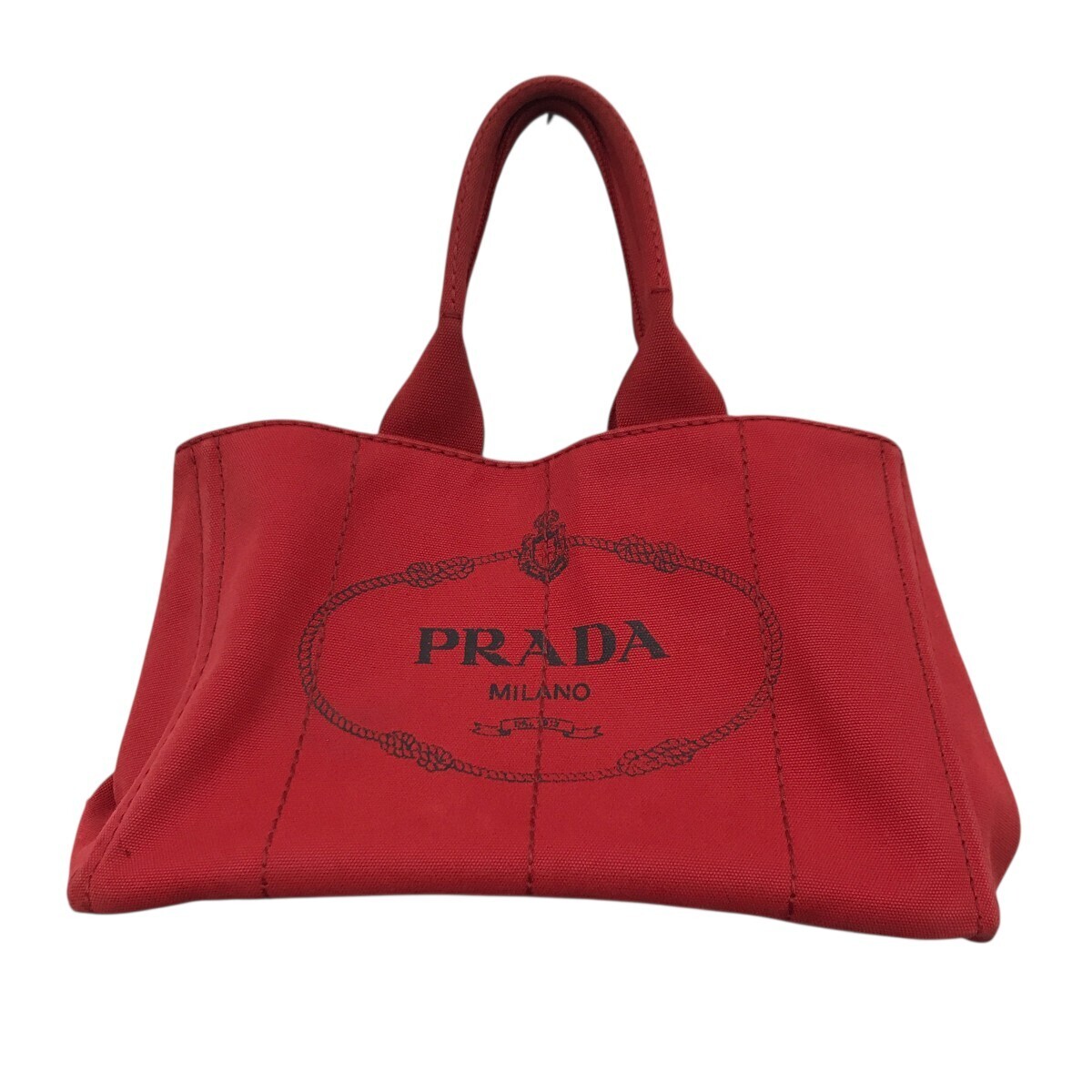 Prada Capana Handbag Red Prada